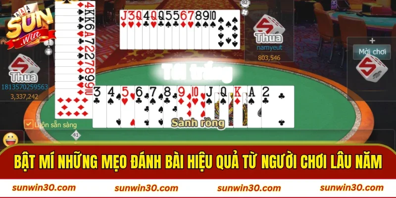 Bật mí những mẹo đánh bài hiệu quả từ người chơi lâu năm