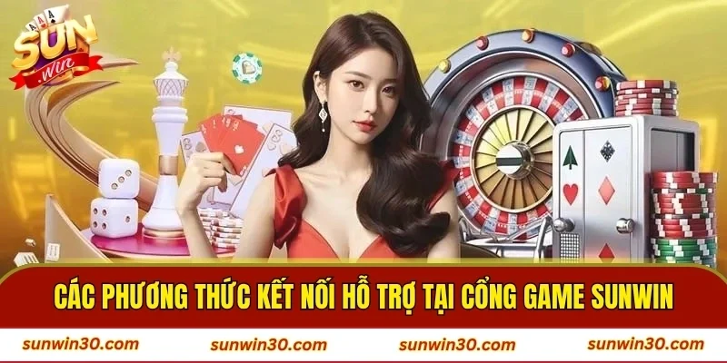 Các phương thức kết nối hỗ trợ tại cổng game SUNWIN