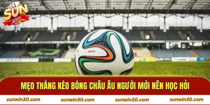 Mẹo thắng kèo bóng Châu Âu người mới nên học hỏi