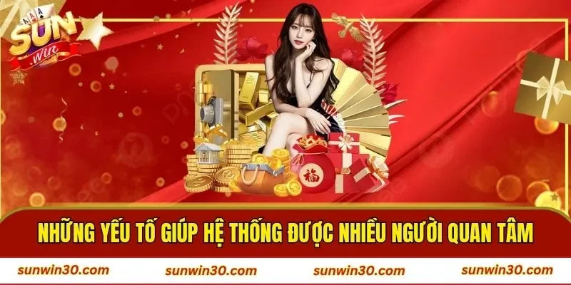 Những yếu tố giúp hệ thống được nhiều người quan tâm