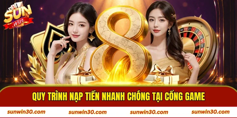 Quy trình nạp tiền nhanh chóng tại cổng game